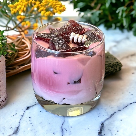 Other - ⚠️SALE Candle // Handmade Purple Cream Drink Shaped Candle SEND OFFERS🥳